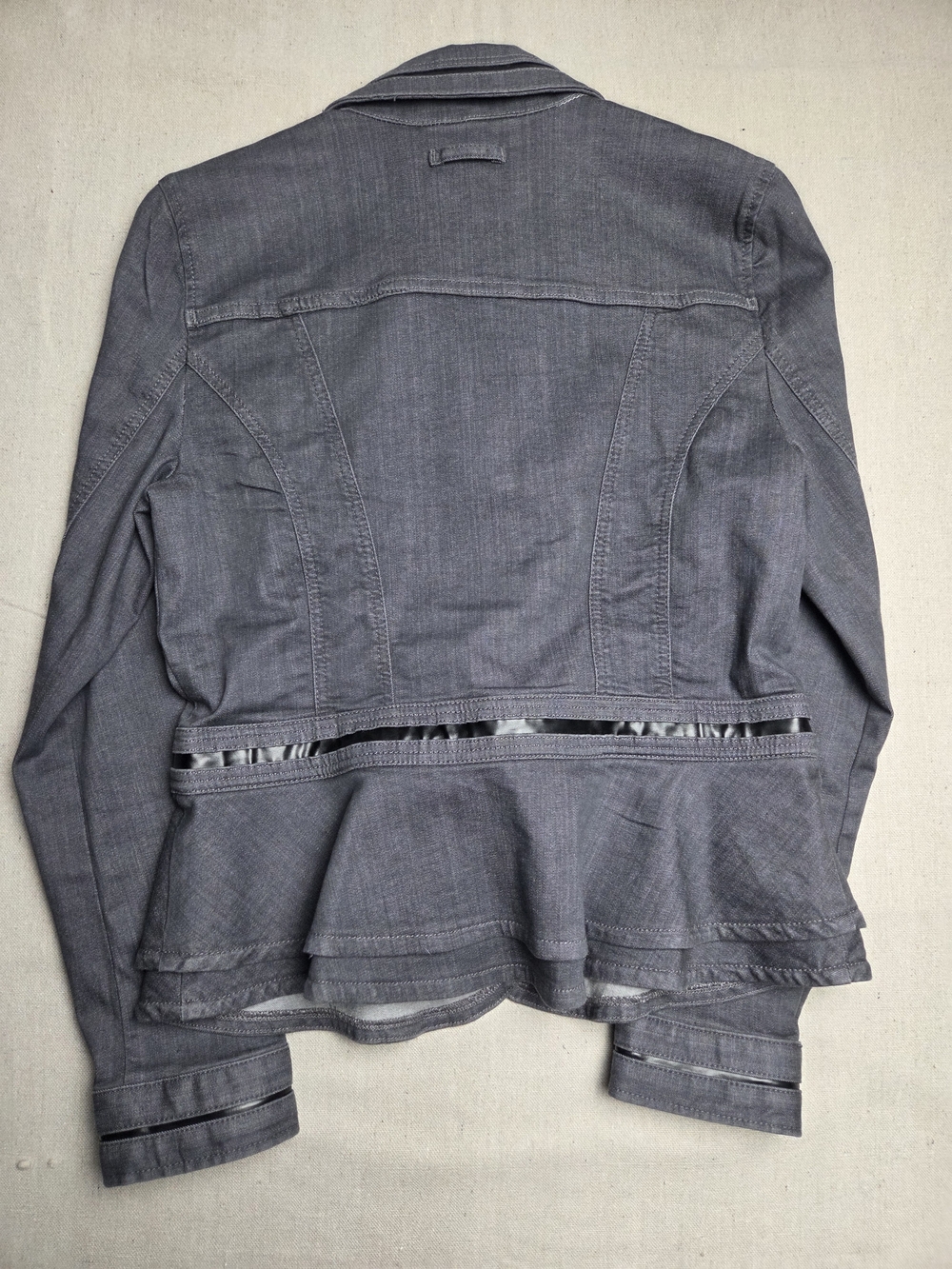 White House Black Market Gray Peplum Blazer - Picture 12 of 14
